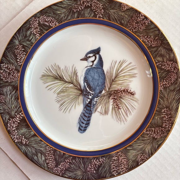 Other - Whispering Pines -Blue Jay Collector Plate by Christine Marshall